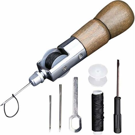 Kit de herramientas de costura de cuero para bricolaje Candyse de 7 piezas (173 mm) (1/5)