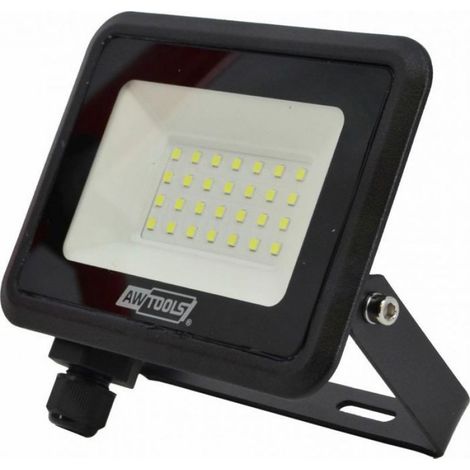 Projecteur Extérieur - LED 20 W - Design Slim - Noir - Pour Eclairage Exterieur - 1 Unite