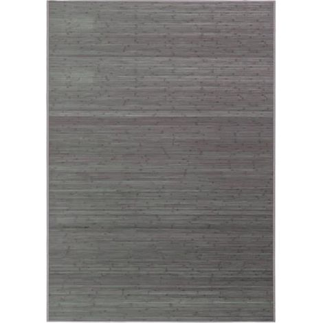 Tapis de sol antidérapant - JUANIO - 300 x 200 cm - Bambou 2,2 mm - Gris rayé - Antidérapant (1/3)