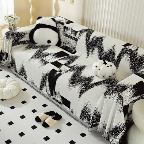 Sables mouvants 130x180 Housse de canapé en chenille, housse de canapé intégrale, coussin de canapé anti-griffures de chat une pièce toutes saisons (1/5)