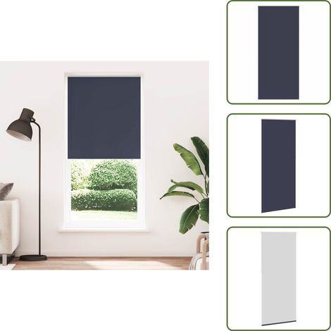 The Living Store Verdunkelungsrollo 84,4 x 230 cm, Stoffbreite 80 cm, Marineblau - Lichtdurchlässigkeit (1/5)