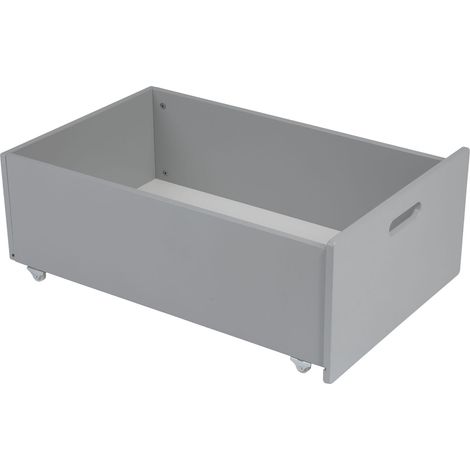 Waldin cajón bajo cama con ruedas para cuna 7 en 1, sin cuna, gris
