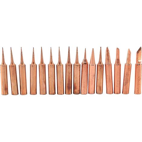 Pannes de fer à souder 936 en cuivre pur, lot de 16, 900 mm (1/5)