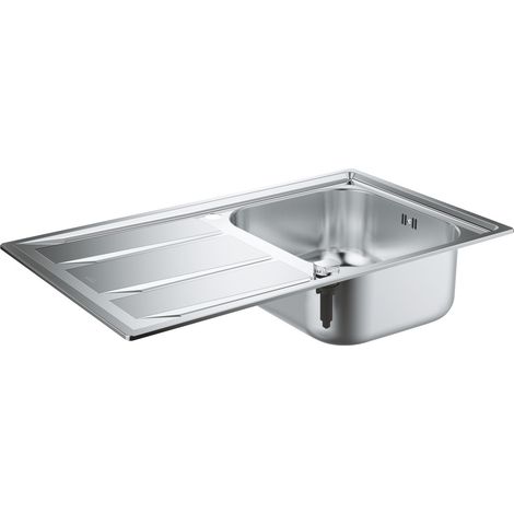 Fregadero de 1 cubeta acero inoxidable con escurridor 860x500 K400 Grohe (1/5)