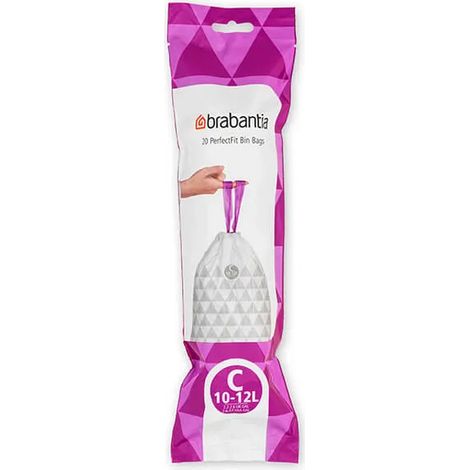 Brabantia Perfectfit Bags Size C 10-12 Litre 20 Bag Roll