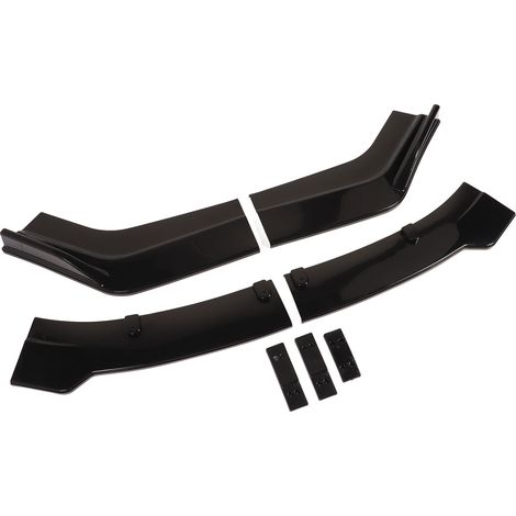 4PCS Séparateur de Pare-chocs Avant 165cm Noir Brillant Diffuseur Lèvre Spoiler Universel Remplacement Accord (1/5)
