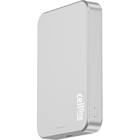 Mini Powerbank Cellline MagSafe 10000mAh Qi2 15W CL-MBP-03 grigio Mini powerbank magnetico wireless (1/5)