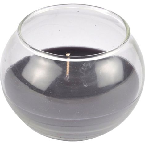 Bougie Boule en Verre "Essentiel" 8cm Bois de Cèdre