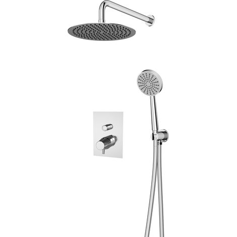 Presto Conjunto ducha empotrable 2 vías Livra cromo (1/2)