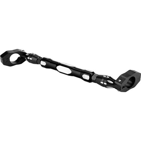 Barre transversale d'équilibre et renfort réglable pour guidon moto 7/8" 22 mm noir (1/5)