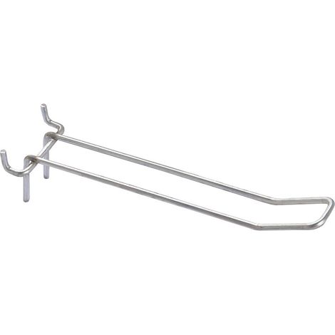 Ganci a sostegno doppio larghi per pannelli forati - ø mm.3,8x5x400 l.