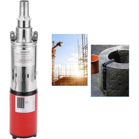 Ej.Life – Pompe submersible solaire DC24V 250W – Débit maximum 1,5 m³/h – Hauteur de refoulement 50m – Acier inoxydable et cuivre – Pour irrigation agricole (1/5)