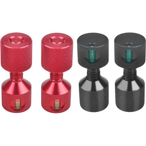 1 8 Flanschpositionierstift Set aus Aluminium 6061 Zweiloch