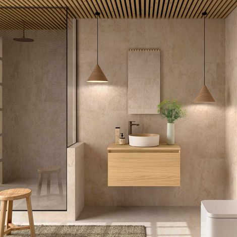 Salgar Badezimmermöbel MARA 800 1 Schublade mit Soft-Close EUROPÄISCHE EICHE 797 x 405 x 452 mm (1/3)