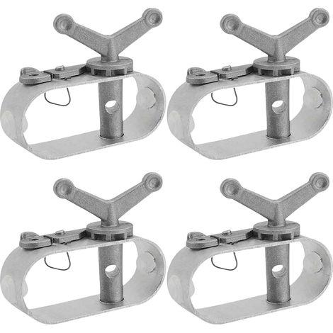 Tendeur Fil a Linge Exterieur, Tendeur Grillage, 4 Pièces Tendeur Fil a Linge, Tendeur Cable en Alliage D'aluminium, Tendeur de Fil Acier pour Bâches de Piscine, Parasols, Tentes de Camping (1/5)