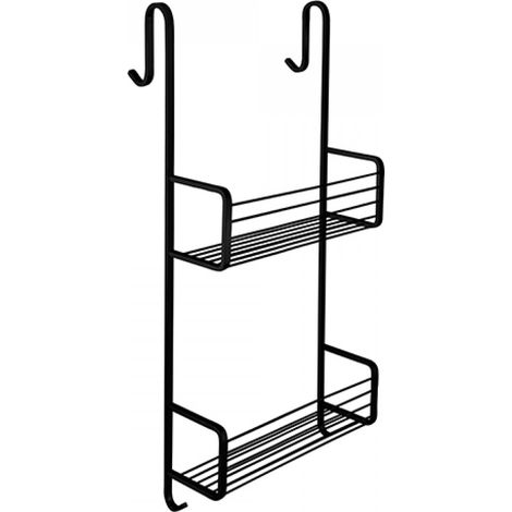 PORTE SAVON DOUBLE A PANIER A ACCROCHER EN LAITON GRAND HOTEL BLACK - CRISTINA ONDYNA GH15913 (1/2)
