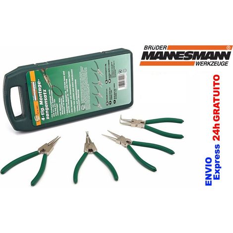JUEGO DE 4 ALICATES DE CIRCLIP - MANNESMANN - M10471 - 5266