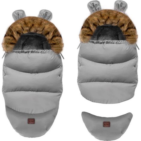 KINDERSCHLAFSACK TUTUMI TEDDY GROW-UP GREY
