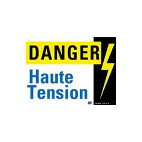 PLAQUE ALUMINIUM ''HAUTE TENSION'' - CATU CATAM-65/1