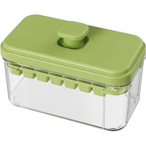 Bandeja para cubitos de hielo con sistema de empuje – Antiadherente, reutilizable, de alta capacidad (1/5)