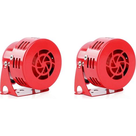 2X AC110V Bocina de sirena antiaérea con altavoz, sonido de alarma, mini motor eléctrico, mini sirena potente para vehículos industriales (1/5)