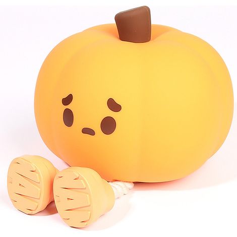 Veilleuse en silicone pour enfants, jolie lampe de chevet citrouille pour les chambres d'enfants