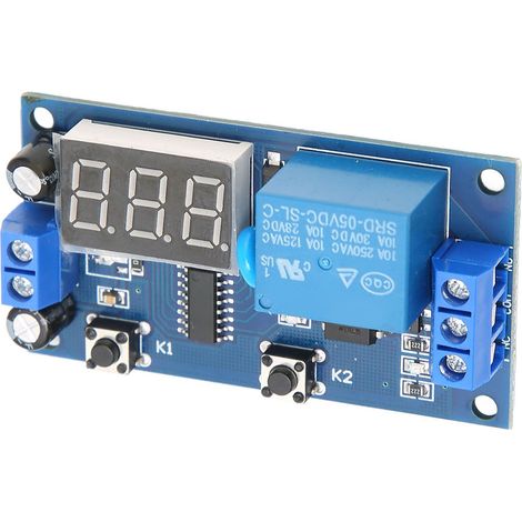 Module de temporisation de déclenchement, relais de commande, minuterie cyclique avec affichage numérique LED, 5 V CC (1/5)