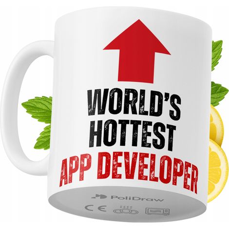 Lustige Kaffeetasse mit witzigem Textdesign für App-Entwickler – ideal für Geburtstage, Namenstage und Feiertage. Hochwertige Tasse für besondere Anlässe im Homeoffice oder Büro. Farbe: Weiß, 330 ml.