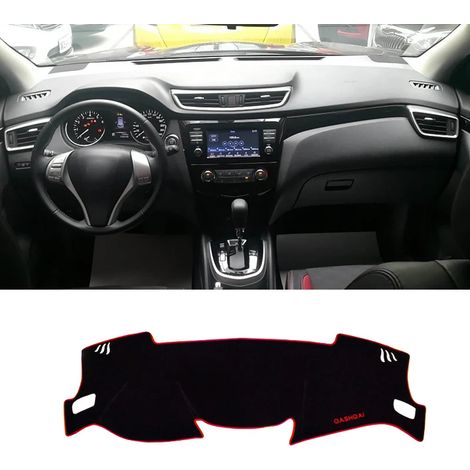 (Côté rouge J11 LHD) Convient pour Nissan Qashqai J11 2014-2020. Housse de tableau de bord, tapis de protection solaire, accessoires pour tableau de bord et console centrale. (1/5)