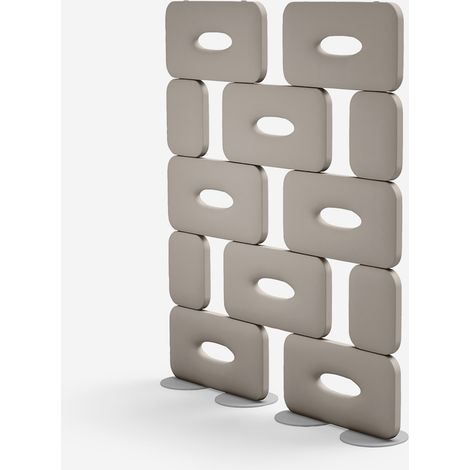 Divisorio di design in polietilene per interni ed esterni Cookie 250 - Beige