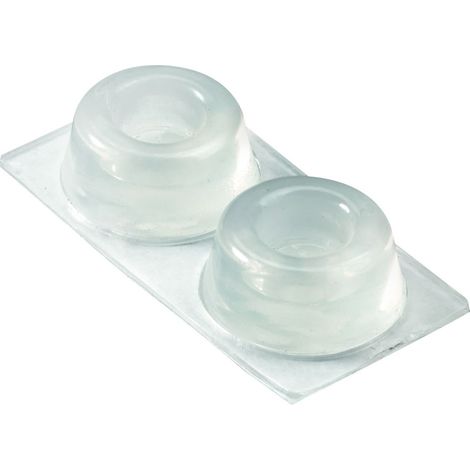 Hettich Anschlagpuffer transparent Ø 22 x 10 mm - 4 Stück Filzgleiter