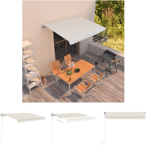 Gelenkarmmarkise Automatisch 300x250 cm Creme (1/5)