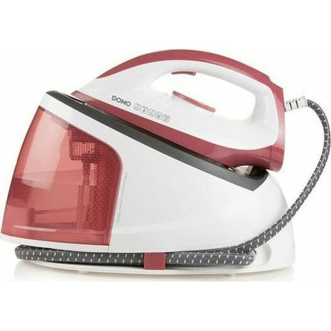 DOMO DO7114S - Fer a repasser a centrale vapeur - 5 bar - Vapeur continue 120g/min - Reservoir deau 1,2L - Semelle ceramique