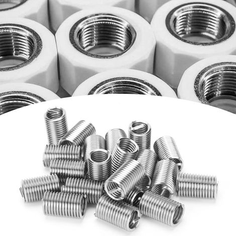 20 inserts filetés en fil d'acier M1/12-132,5D, manchons de protection pour filetage, réparation de filetage (1/5)
