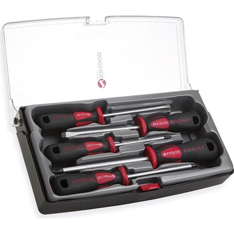 Schraubendreher-Set in Kunststoffbox, 5-teilig, Profi DOGHER 330-001