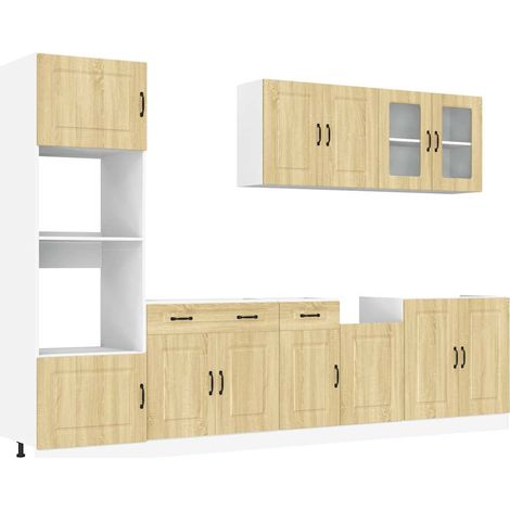 Maison Exclusive - Ensemble d'armoires de cuisine 7 pcs Kalmar bois d'ingénierie (1/5)