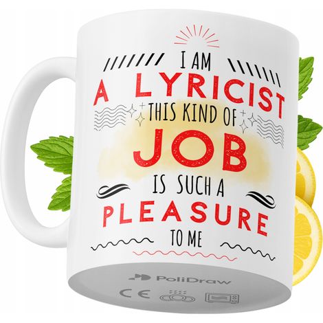 Tazza per un paroliere Divertente Tazza da caffè/tè con testo divertente e umoristico Grafica Tazza per compleanni Onomastici Festività Tazza premium per occasioni speciali per casa ufficio lavoro Caf