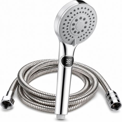 Pommeau de Douche à Température Digitale avec Flexible 2 m (1/5)