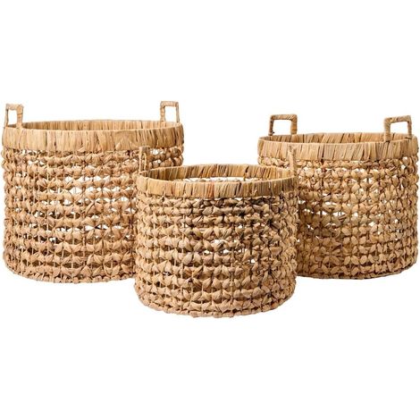 Ensemble de 3 paniers tressés à poignées Homemade (1/3)