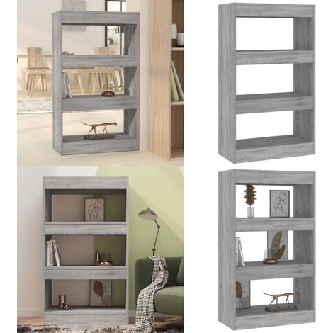 Bücherregal/Raumteiler Grau Sonoma 60x30x103 cm Holzwerkstoff - BucheRegal - Holzmöbel - Grau Sonoma - Raumteiler - Wohnzimmer Deko - Home & Living