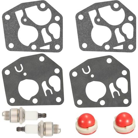 795083 Membranvergaser-Dichtungssatz für Briggs & Stratton Classic Sprint Quattro Rasenmäher 3,5 bis 4,5 PS mit Glühbirne