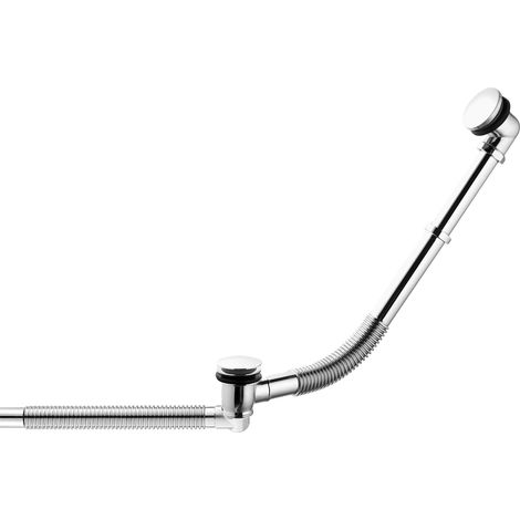 Vidage et siphon flexible pour baignoires anciennes VIGOLD coloris chromé