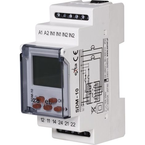 Centralina digitale per campanello scolastico 24-250 V CA / 30-300 V CC SDM-10/U EXT10000119 (1/3)