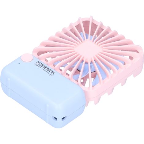 Ventilateur de cou portable rechargeable USB, réglable, pour maison, dortoir, été extérieur (1/5)