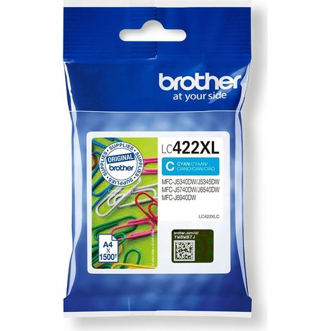 Cartucho de Tinta Original Brother LC-422XLC Cian