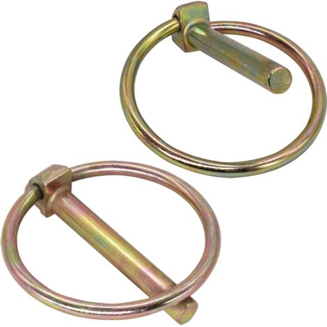 Goupilles à Ressort - Lot de 2 - Acier Zingué 6mm - Verrouillage Sécurisé DIN 11023 - Agriculture et Bricolage - Diamètre 6 mm (1/5)