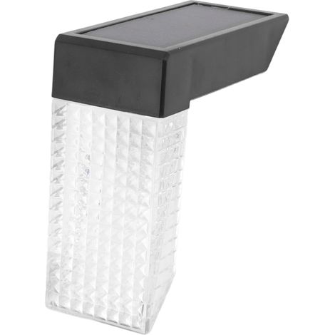 Lampe solaire LED en forme de L, couleur RGB chaud, étanche IP65, pour terrasse. (1/5)