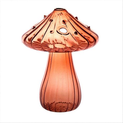 Décoration de chambre, vase en verre brun pour la décoration de la maison ou du bureau (1/5)