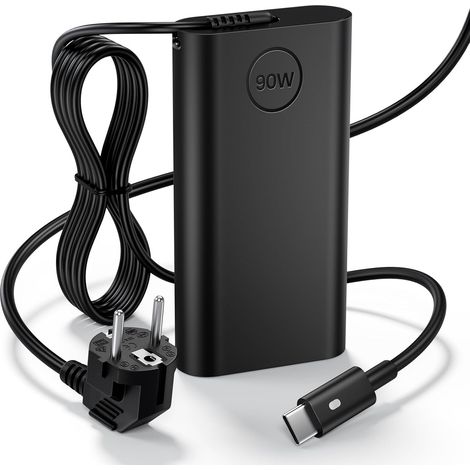 Chargeur Secteur USB-C 90W pour Ordinateur Portable - Compatible avec Dell Latitude 5420, 5520, 5320, 7410, XPS 12/13, LA90PM170 - Adaptateur Type C pour PC Portable Dell (1/5)