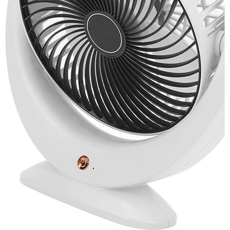 Ventilateur puissant rechargeable USB pour la circulation de l'air, idéal pour la chambre, le bureau, les voyages et le camping. (1/4)
